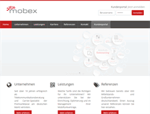 Tablet Screenshot of mobex.de